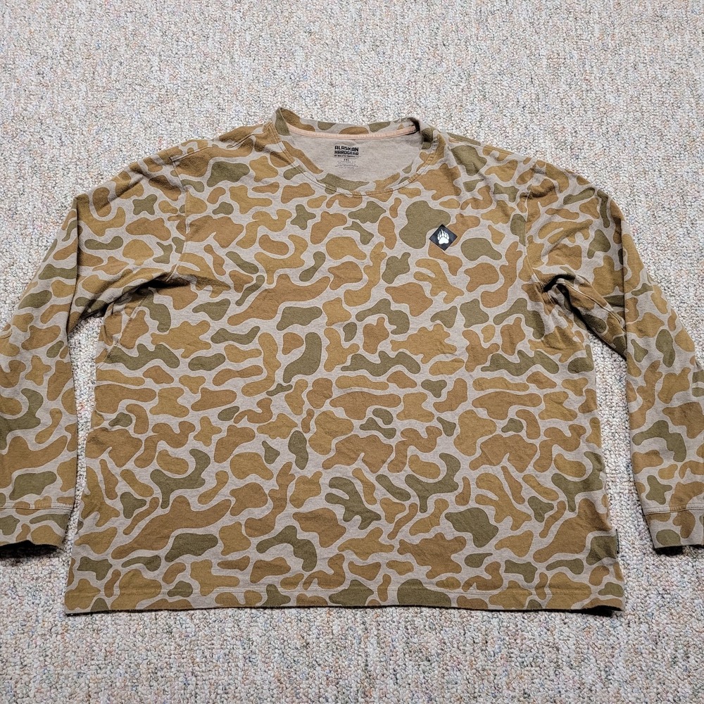 Alaskan Hardgear Shirt Mens 2XL Duck Camo Duluth Trading Long Sleeve Hunting